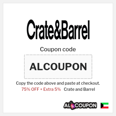 Coupon discount code for Crate and Barrel Up to 16% OFF