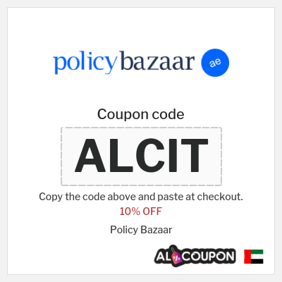 Coupon for Policy Bazaar (ALCIT) 10% OFF