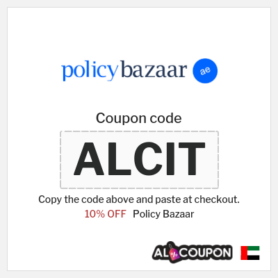 Coupon for Policy Bazaar (ALCIT) 10% OFF