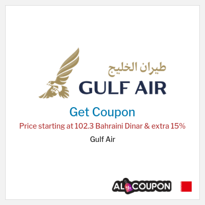 Coupon discount code for Gulf Air 15% OFF