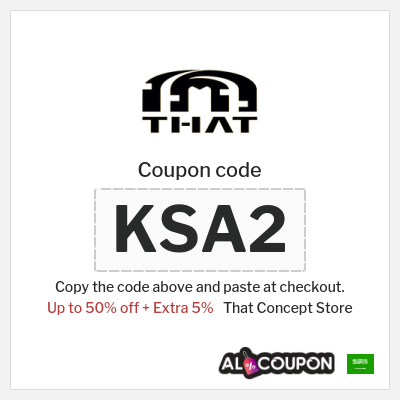 Coupon discount code for That Concept Store Up to 16% OFF