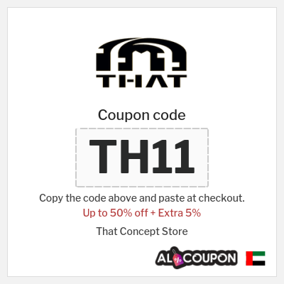 Coupon for That Concept Store (TH11) Up to 50% off + Extra 5%
