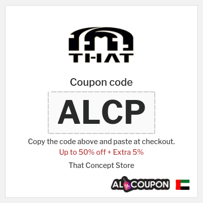 Coupon for That Concept Store (ALCP) Up to 50% off + Extra 5%