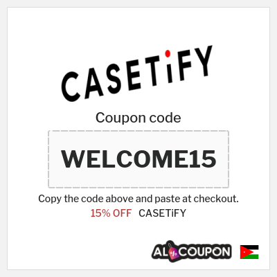Coupon for CASETiFY (WELCOME15) 15% OFF