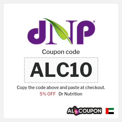 Coupon for Dr Nutrition (ALC10) 5% OFF