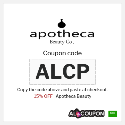Coupon for Apotheca Beauty (ALCP) 15% OFF