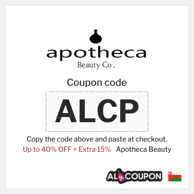 Coupon for Apotheca Beauty (ALCP) Up to 40% OFF + Extra 15%