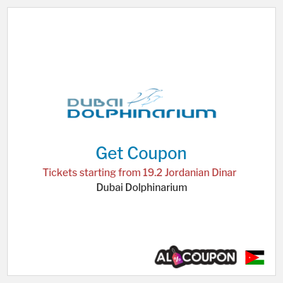 Coupon for Dubai Dolphinarium Tickets starting from 19.2 Jordanian Dinar