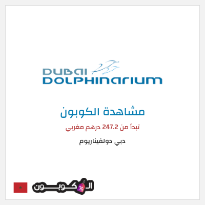 كوبون خصم دبي دولفيناريوم تبدأ من 247.2 درهم مغربي
