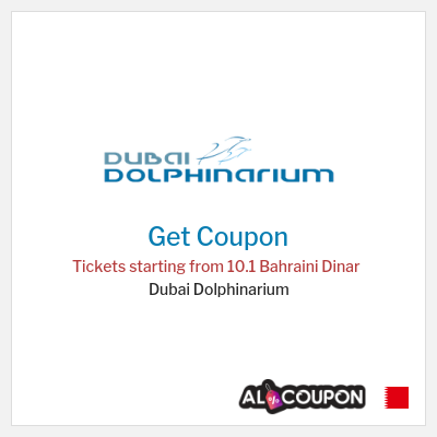 Coupon for Dubai Dolphinarium Tickets starting from 10.1 Bahraini Dinar