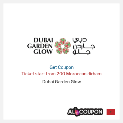 Coupon for Dubai Garden Glow Ticket start from 200 Moroccan dirham