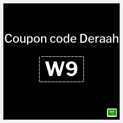 Coupon for Deraah (W9) 5% Off + Free Shipping