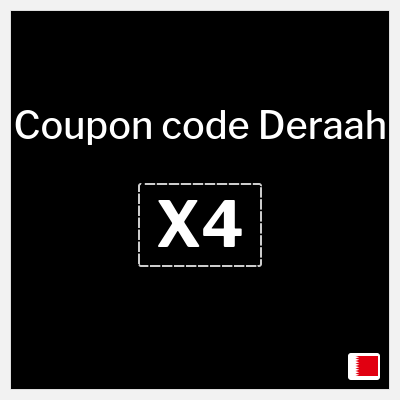 Deraah Coupon (X4) Deraah Promo Code 2026