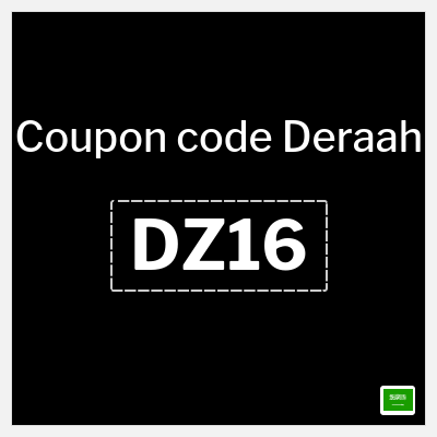 Deraah Coupon (DZ15) Deraah Promo Code 2026