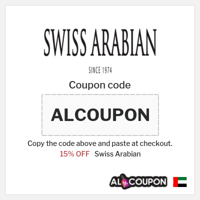 Coupon discount code for Swiss Arabian 15% OFF