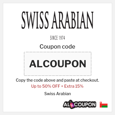 Coupon discount code for Swiss Arabian 15% OFF