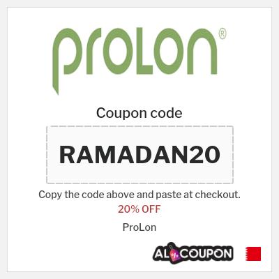 Coupon discount code for ProLon 20% OFF