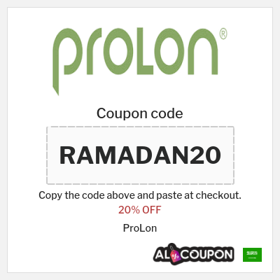 Coupon discount code for ProLon 20% OFF