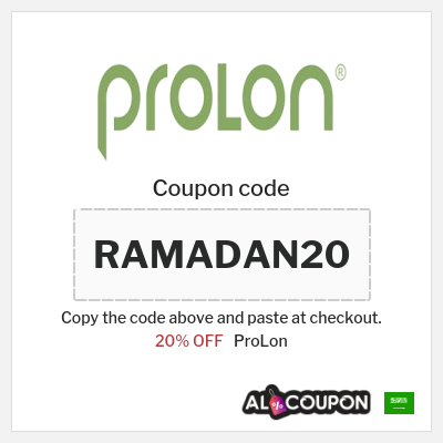 Coupon for ProLon (RAMADAN20) 20% OFF