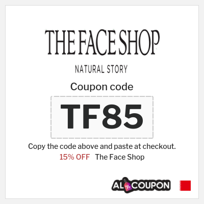 Coupon discount code for The Face Shop 15% OFF