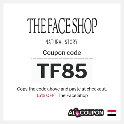 Coupon discount code for The Face Shop 15% OFF