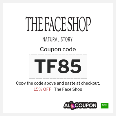 Coupon for The Face Shop (TF85) 15% OFF