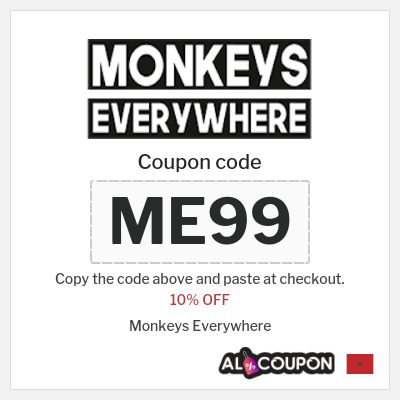 Coupon discount code for Monkeys Everywhere 10% OFF