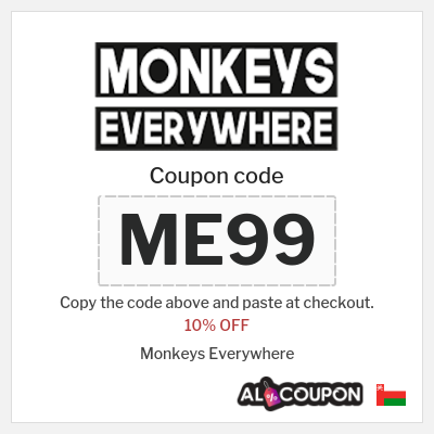 Coupon discount code for Monkeys Everywhere 10% OFF