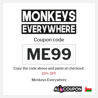 Coupon discount code for Monkeys Everywhere 10% OFF