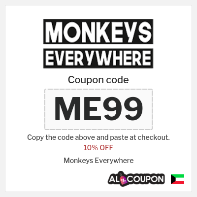Coupon for Monkeys Everywhere (ME99) 10% OFF