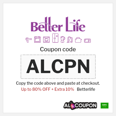 Coupon discount code for Betterlife 10% OFF