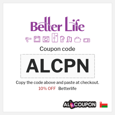 Coupon discount code for Betterlife 10% OFF