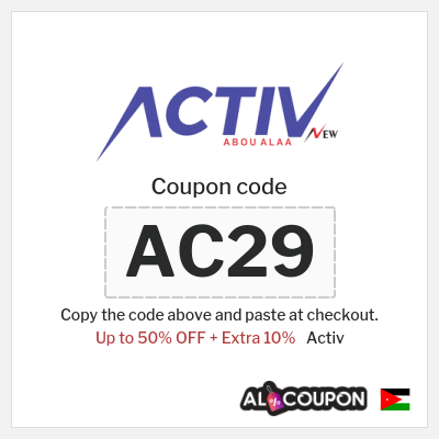 Coupon discount code for Activ 10% OFF
