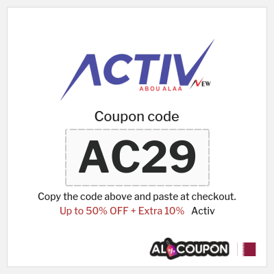 Coupon discount code for Activ 10% OFF