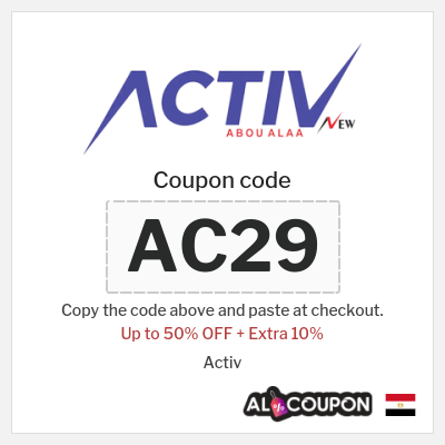 Coupon discount code for Activ 10% OFF