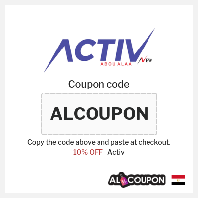 Coupon for Activ (ALCOUPON) 10% OFF
