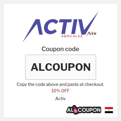 Coupon for Activ (ALCOUPON) 10% OFF