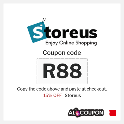 Coupon discount code for Storeus 15% OFF