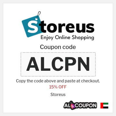 Coupon discount code for Storeus 15% OFF