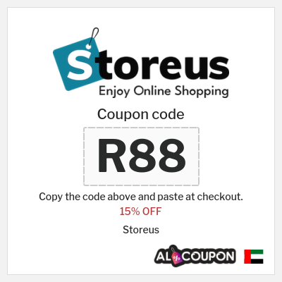 Coupon discount code for Storeus 15% OFF