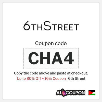6th Street Coupon (CHA4) 6th Street Spring Coupon Code 
