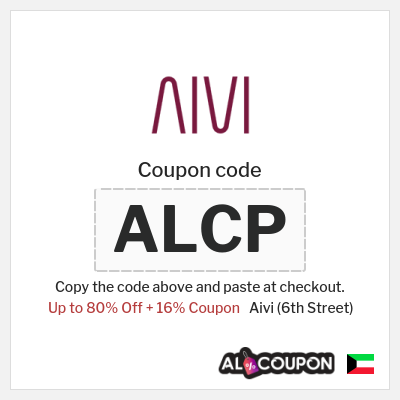 Coupon for Aivi (6th Street) (ALCP) Up to 80% Off + 16% Coupon
