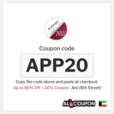 Aivi (6th Street) Coupon (APP20) 6th Street Promo Code 2026 