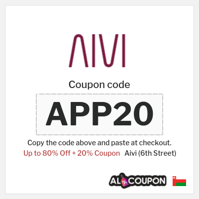 Aivi (6th Street) Coupon (APP20) 6th Street Promo Code 2026 