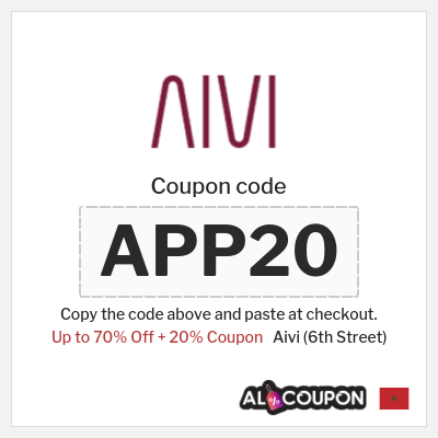 Aivi (6th Street) Coupon (APP20) 6th Street Promo Code 2026 