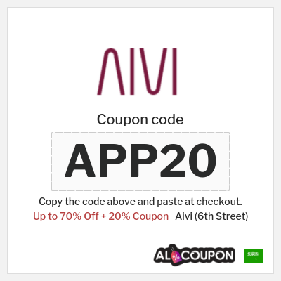 Aivi (6th Street) Coupon (APP20) 6th Street Promo Code 2026 