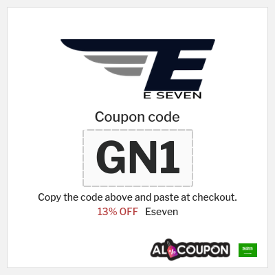 Coupon for Eseven (GN1) 13% OFF