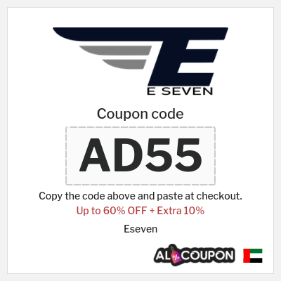 Coupon for Eseven (AD55) Up to 60% OFF + Extra 10%