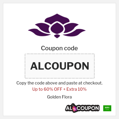 Coupon for Golden Flora (ALCOUPON) Up to 60% OFF + Extra 10%