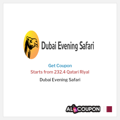 Coupon discount code for Dubai Evening Safari 55% OFF
